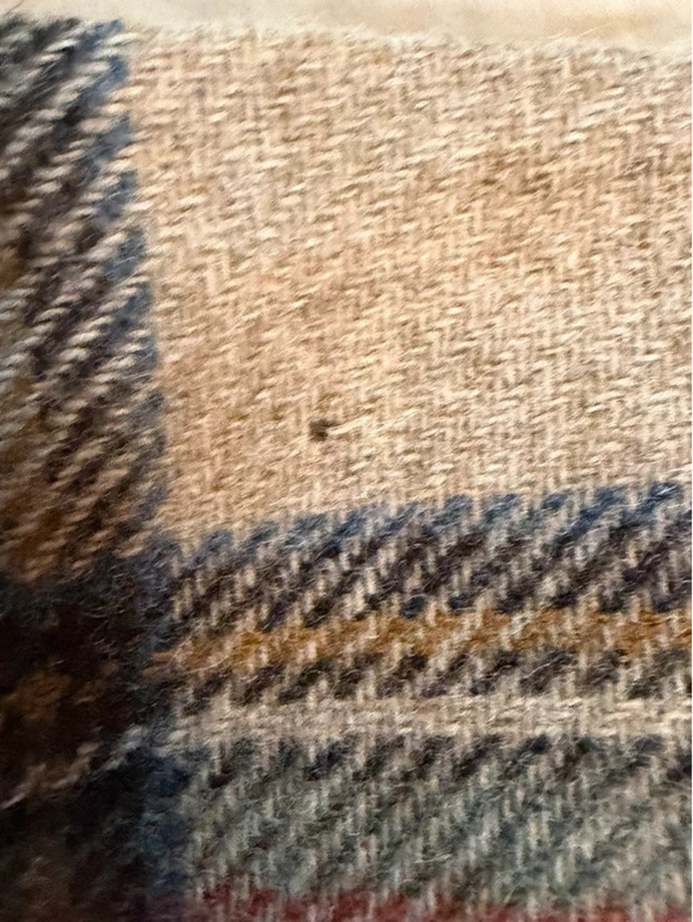 Boden 100% Wool Plaid Mini Skirt Brown Red 6 Dark Academia Schoolgirl Coquette - Picture 8 of 9
